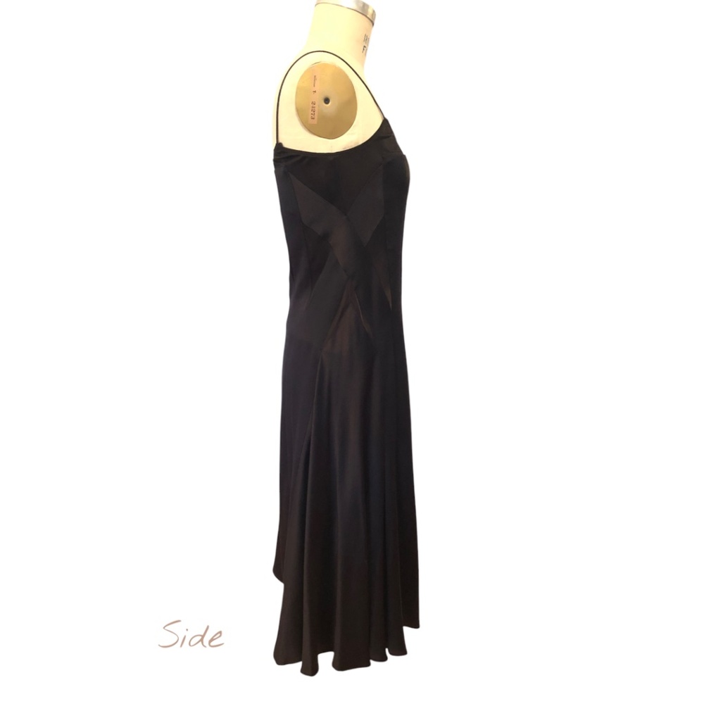 Vintage Calvin Klein Black Silk Slip Dress | Made in Italy | Size 12 - Unworn - Picture 2 of 11